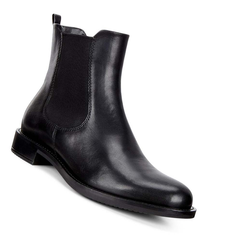 Women's Ecco Sartorelle 25 Chelsea Boots Black | USA 22JPQ